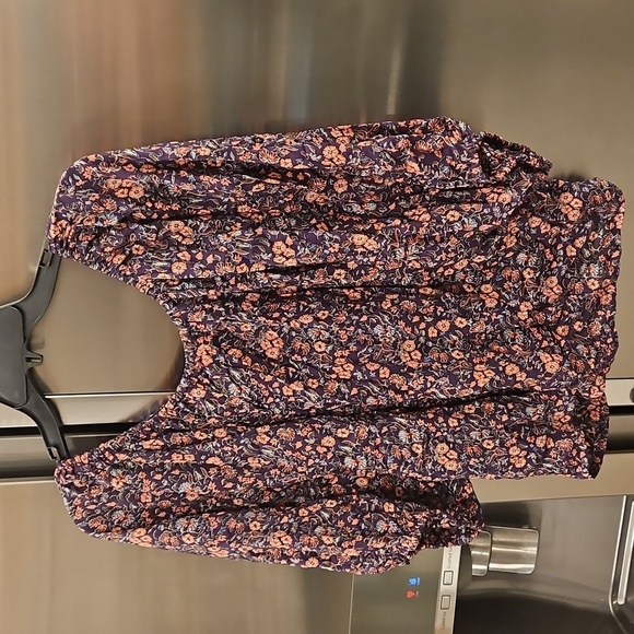 💕NATALIE MARTIN💕 Ella Top ~ Petite Fleur Print Aubergine In Pink Large NWT - Picture 6 of 11